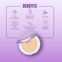 LAKYOU BEAUTY Oil Control Ultra HD Foundation 30g | Full Coverage Compact Foundation