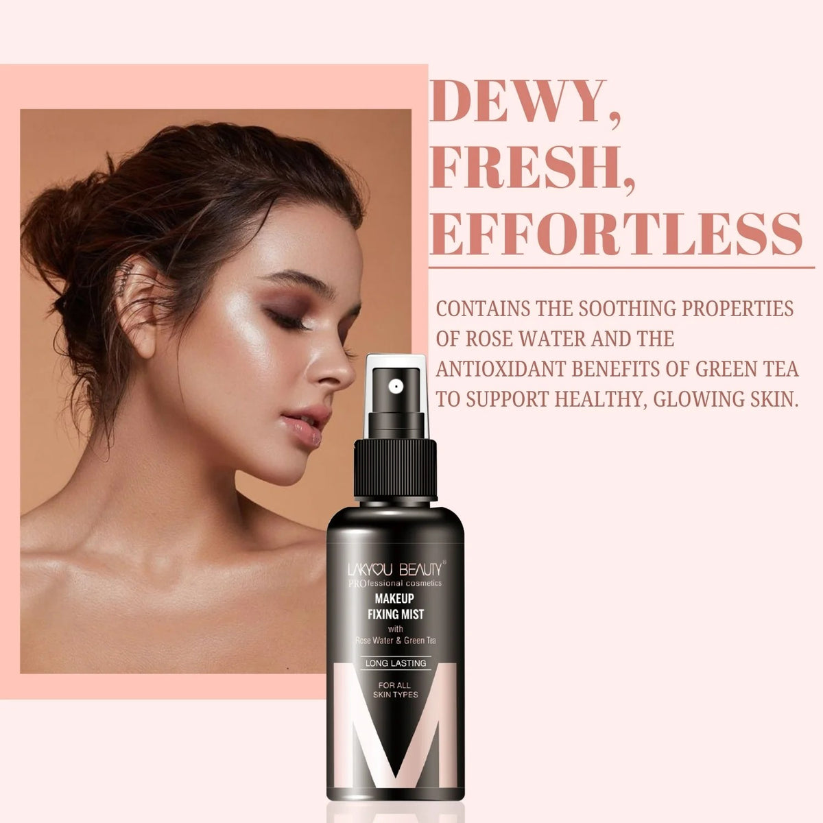 LAKYOU BEAUTY Makeup Fixing Mist 80ml | Long-Lasting Makeup Setting Spray