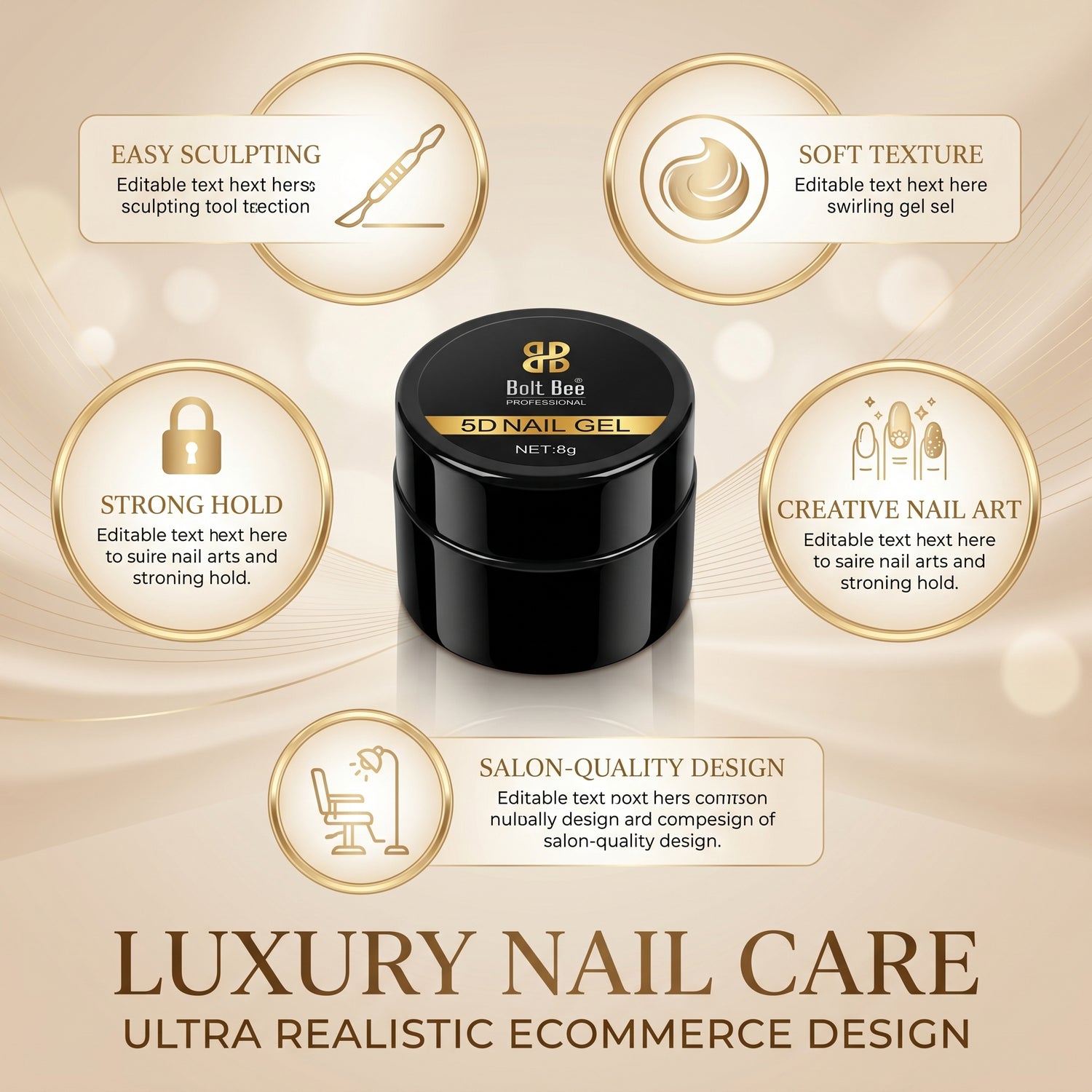 BOLT BEE 5D NAIL GEL