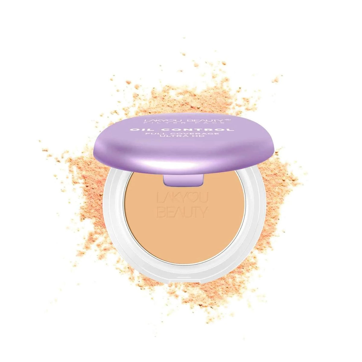LAKYOU BEAUTY Oil Control Ultra HD Foundation 30g | Full Coverage Compact Foundation