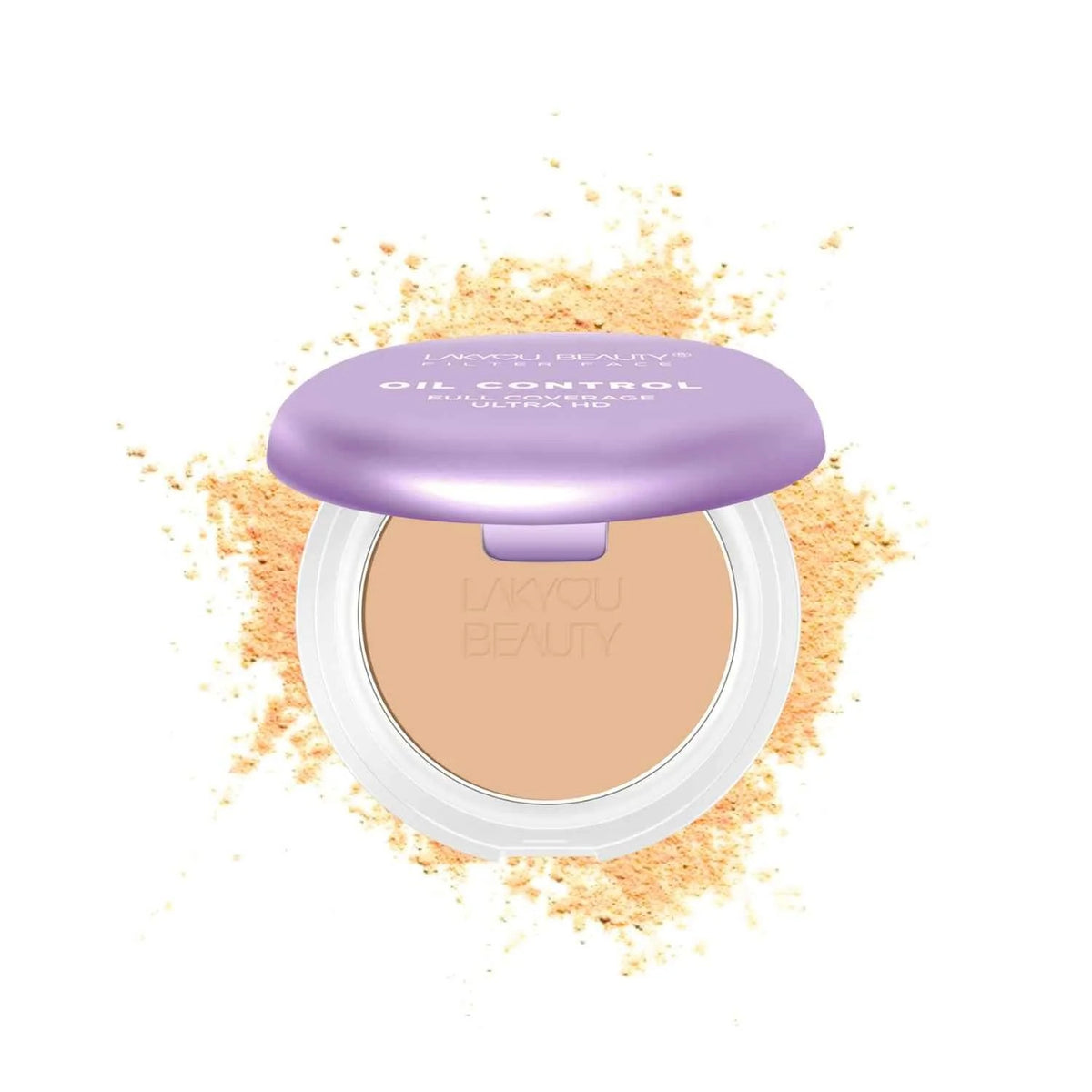 LAKYOU BEAUTY Oil Control Ultra HD Foundation 30g | Full Coverage Compact Foundation