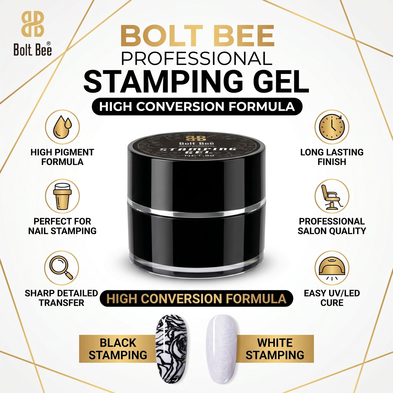 Bolt Bee Professional Stamping Gel