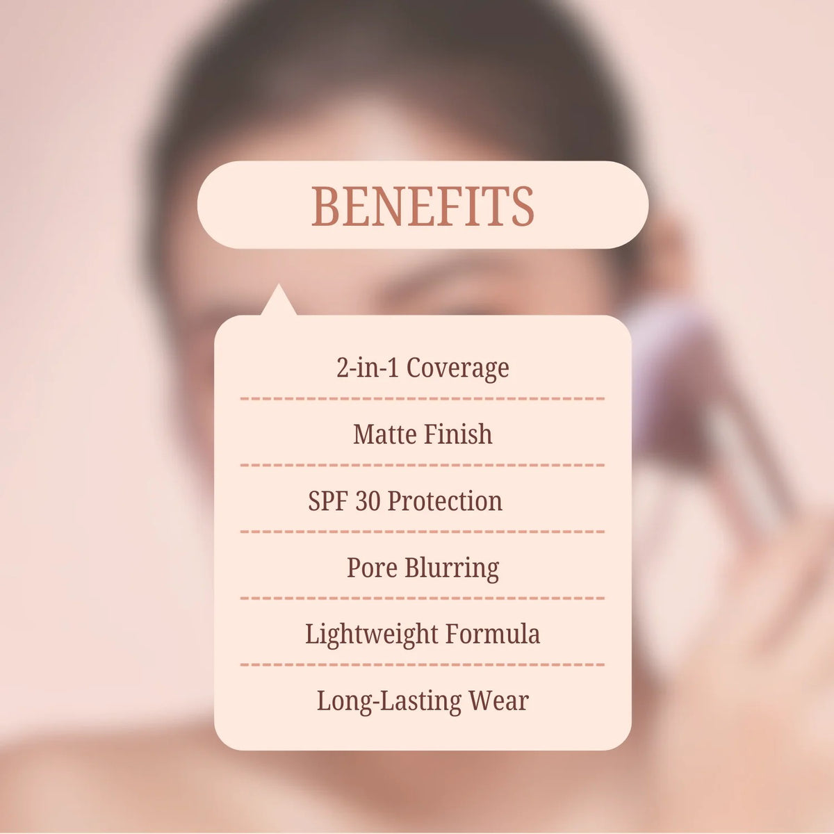 LAKYOU BEAUTY BB Compact | Primer & Matte Powder Foundation | 3-in-1 Coverage