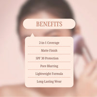 LAKYOU BEAUTY BB Compact | Primer & Matte Powder Foundation | 3-in-1 Coverage