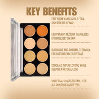 LAKYOU BEAUTY Highlight & Contour Concealer Palette | 8 Color Corrector & Concealer Palette