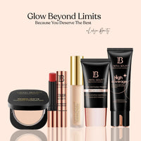LAKYOU BEAUTY Primer + Matte Powder Foundation | 2-in-1 Compact for Flawless Matte Finish