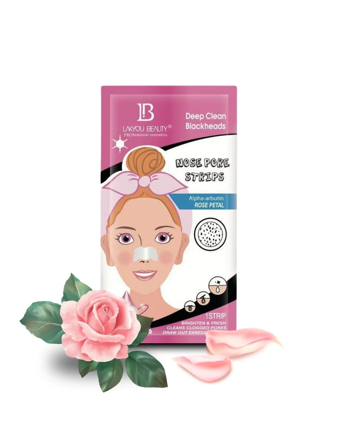 LAKYOU BEAUTY Nose Pore Strips | Blackhead Remover Strips | 10 Strips