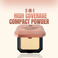LAKYOU BEAUTY High Coverage Face Powder | Oil Control Compact with SPF 30++