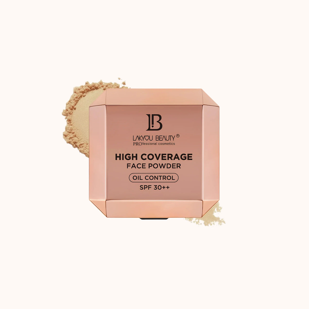 LAKYOU BEAUTY High Coverage Face Powder | Oil Control Compact with SPF 30++