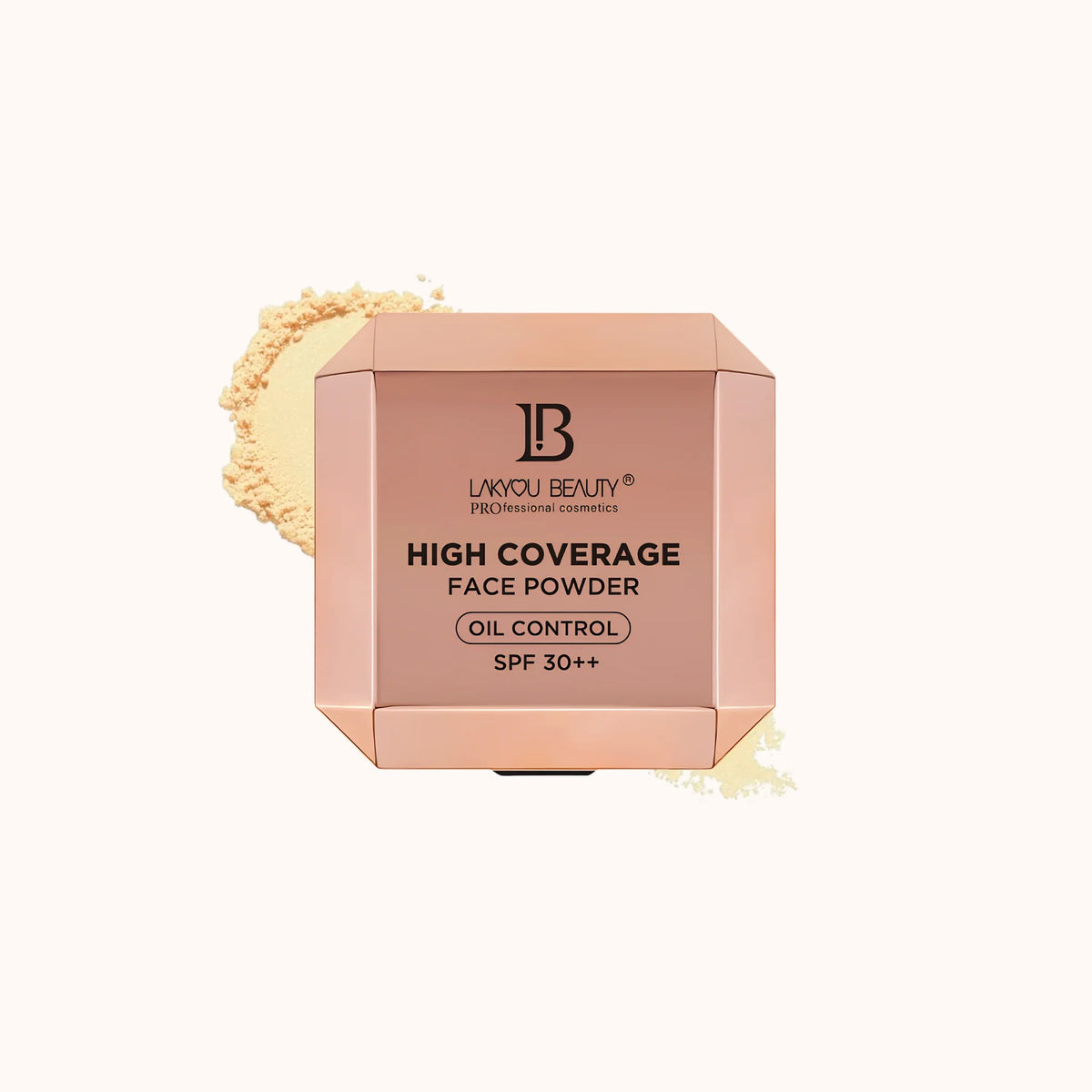 LAKYOU BEAUTY High Coverage Face Powder | Oil Control Compact with SPF 30++