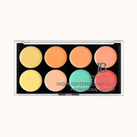 LAKYOU BEAUTY Highlight & Contour Concealer Palette | 8 Color Corrector & Concealer Palette