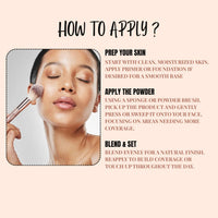 LAKYOU BEAUTY Primer + Matte Powder Foundation | 2-in-1 Compact for Flawless Matte Finish