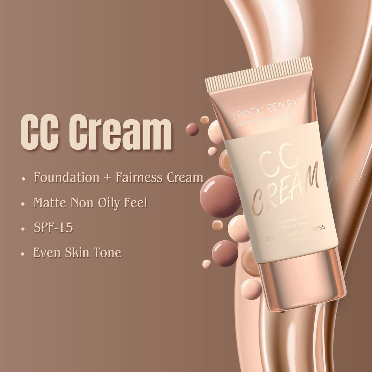 LAKYOU BEAUTY CC Cream Instant Fair Look 40ml | Color Correcting Cream