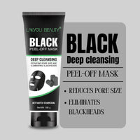 LAKYOU BEAUTY Black Peel-Off Mask 130g | Activated Charcoal Deep Cleansing Face Mask