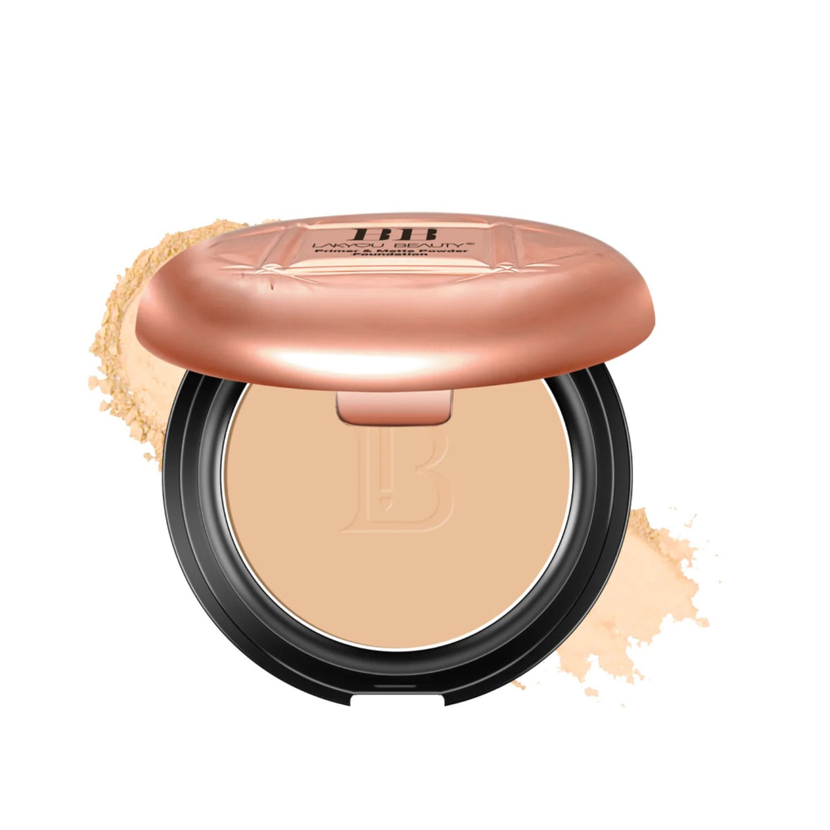 LAKYOU BEAUTY BB Compact | Primer & Matte Powder Foundation | 3-in-1 Coverage