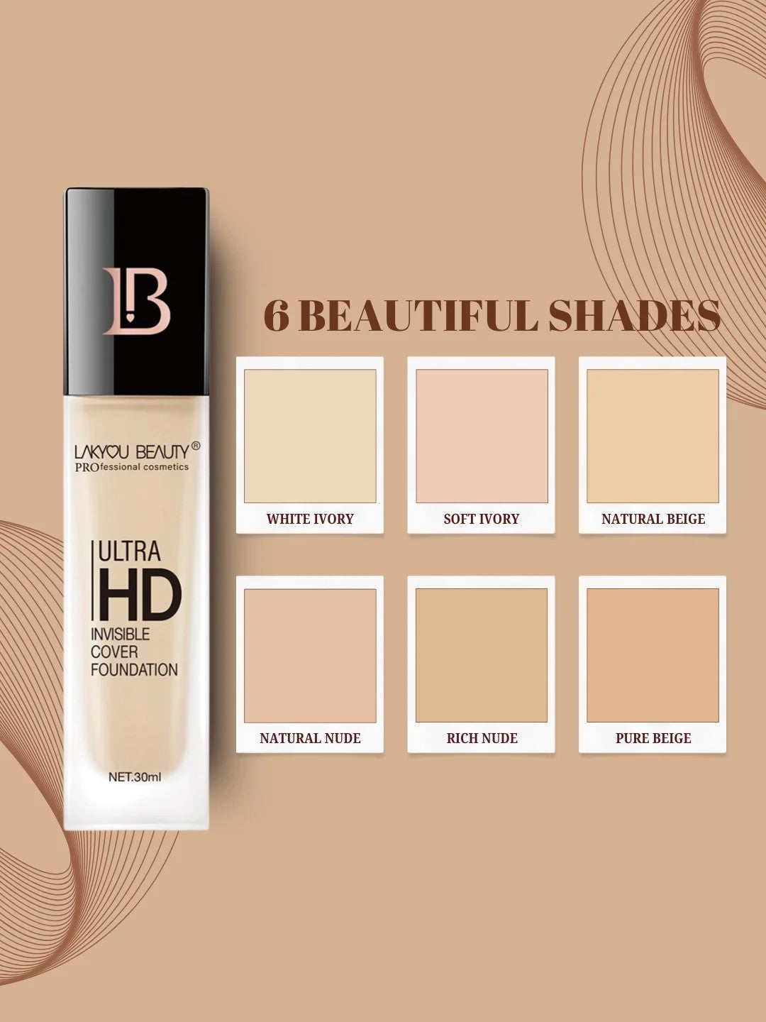 LAKYOU BEAUTY Ultra HD Invisible Cover Foundation 30ml