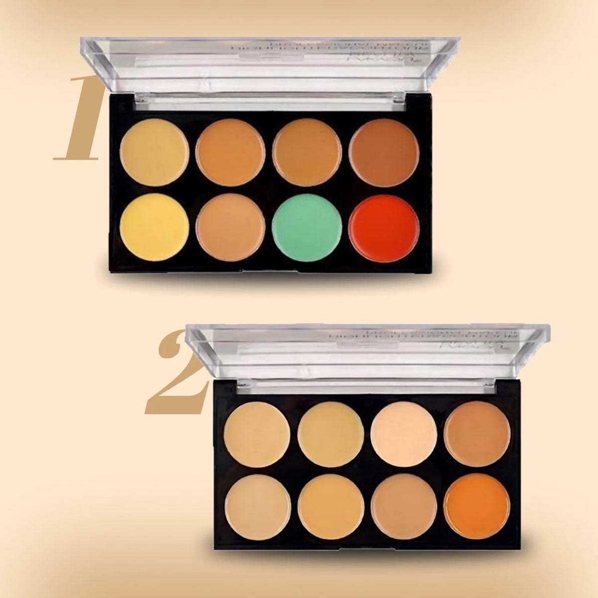 LAKYOU BEAUTY Highlight & Contour Concealer Palette | 8 Color Corrector & Concealer Palette