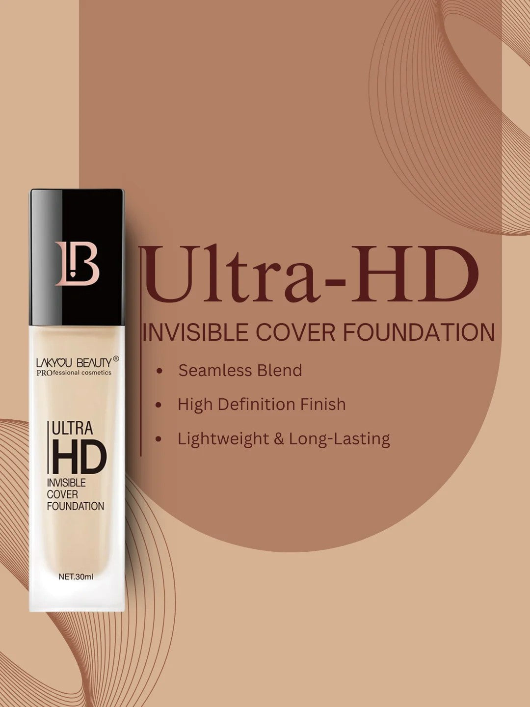 LAKYOU BEAUTY Ultra HD Invisible Cover Foundation 30ml