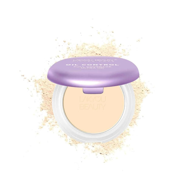 LAKYOU BEAUTY Oil Control Ultra HD Foundation 30g | Full Coverage Compact Foundation