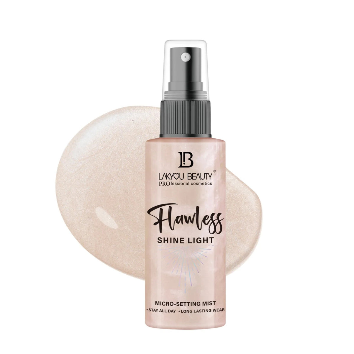 LAKYOU BEAUTY Flawless Shine Light Micro-Setting Mist 100ml | Illuminating Makeup Setting Spray