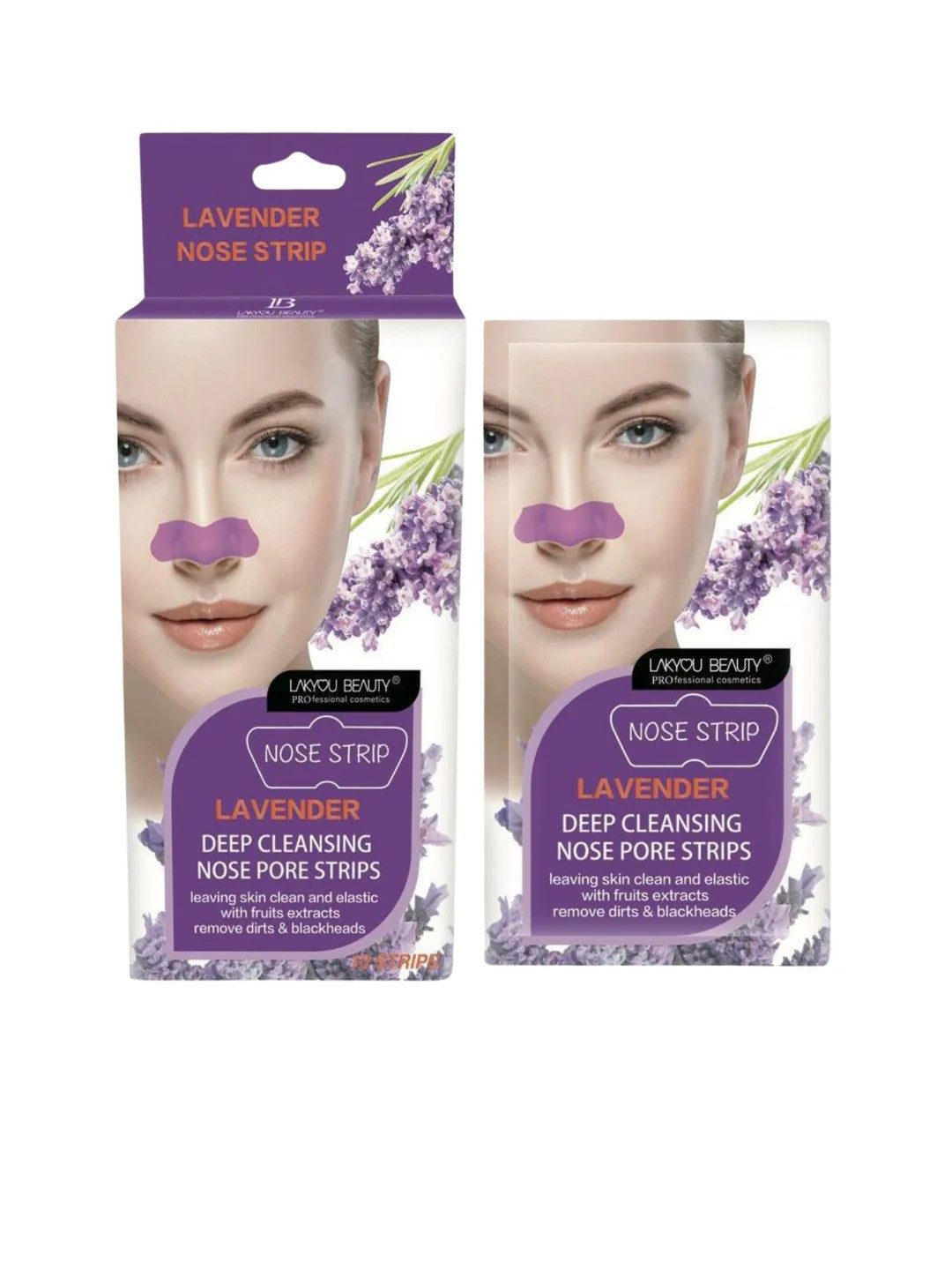 LAKYOU BEAUTY Nose Pore Strips | Blackhead Remover Strips | 10 Strips