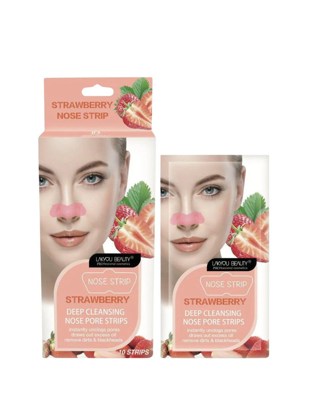 LAKYOU BEAUTY Nose Pore Strips | Blackhead Remover Strips | 10 Strips
