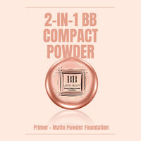 LAKYOU BEAUTY BB Compact | Primer & Matte Powder Foundation | 3-in-1 Coverage