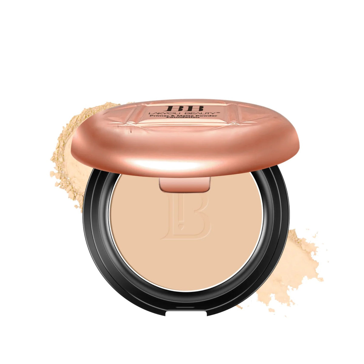 LAKYOU BEAUTY BB Compact | Primer & Matte Powder Foundation | 3-in-1 Coverage
