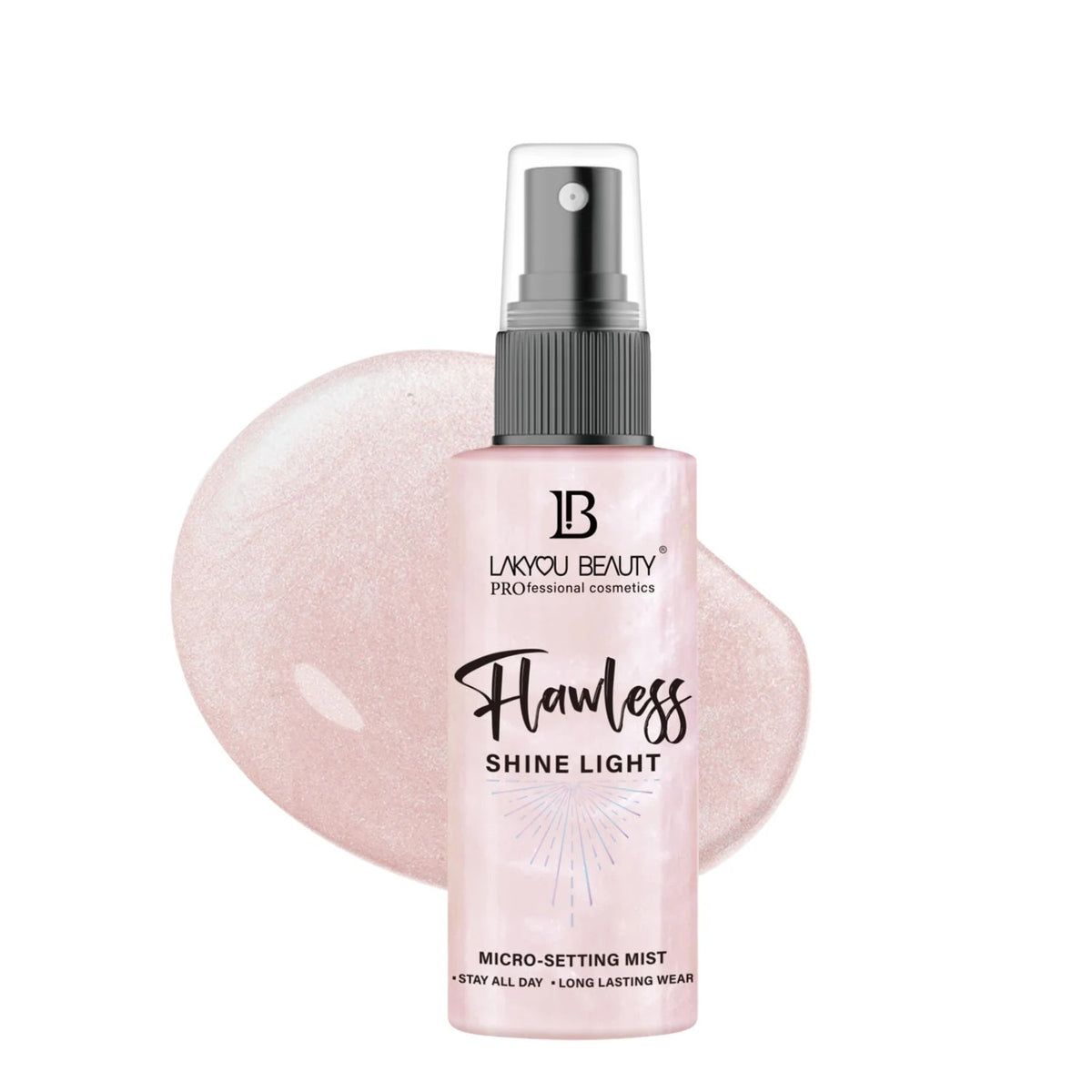 LAKYOU BEAUTY Flawless Shine Light Micro-Setting Mist 100ml | Illuminating Makeup Setting Spray