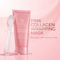 LAKYOU BEAUTY Pink Collagen Wrapping Mask 100g | Peel-Off Hydrating Face Mask