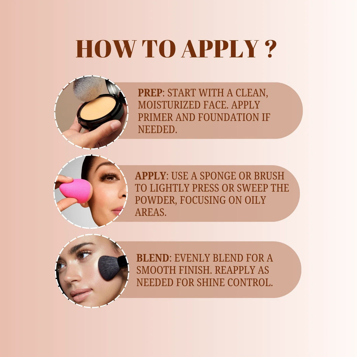 LAKYOU BEAUTY Primer + Matte Powder Foundation | 2-in-1 Compact for Flawless Matte Finish