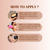 LAKYOU BEAUTY Primer + Matte Powder Foundation | 2-in-1 Compact for Flawless Matte Finish