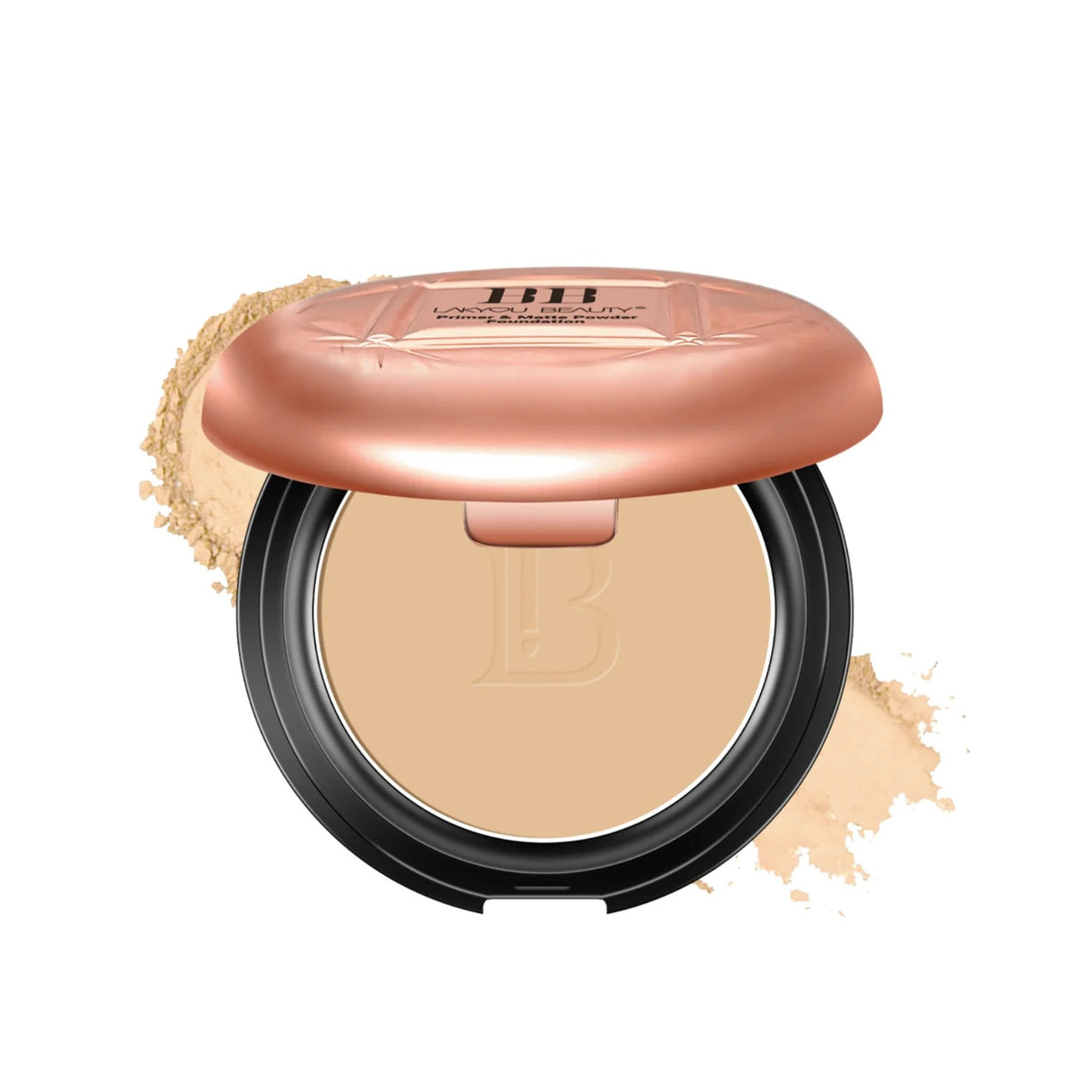 LAKYOU BEAUTY BB Compact | Primer & Matte Powder Foundation | 3-in-1 Coverage