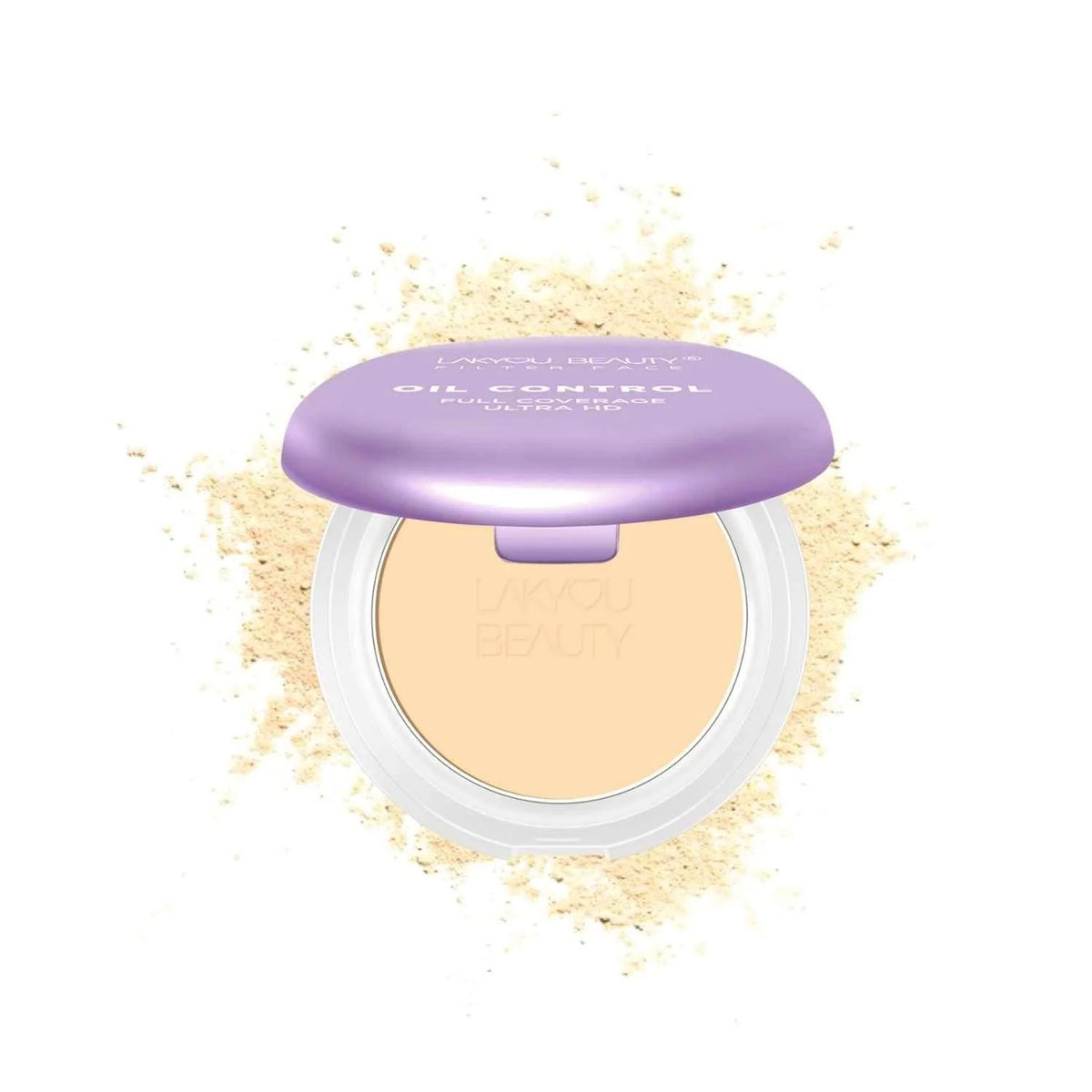 LAKYOU BEAUTY Oil Control Ultra HD Foundation 30g | Full Coverage Compact Foundation