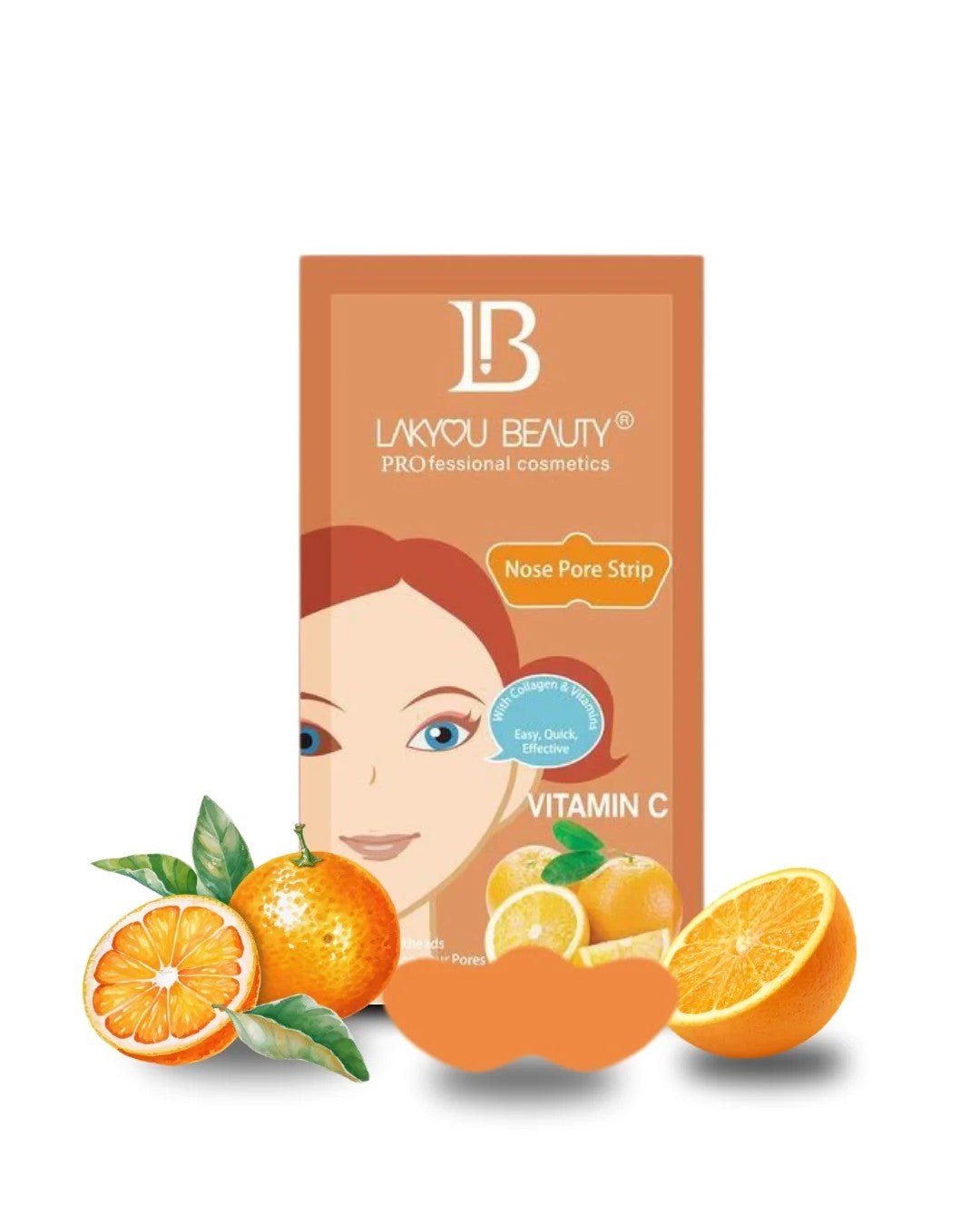 LAKYOU BEAUTY Nose Pore Strips | Blackhead Remover Strips | 10 Strips